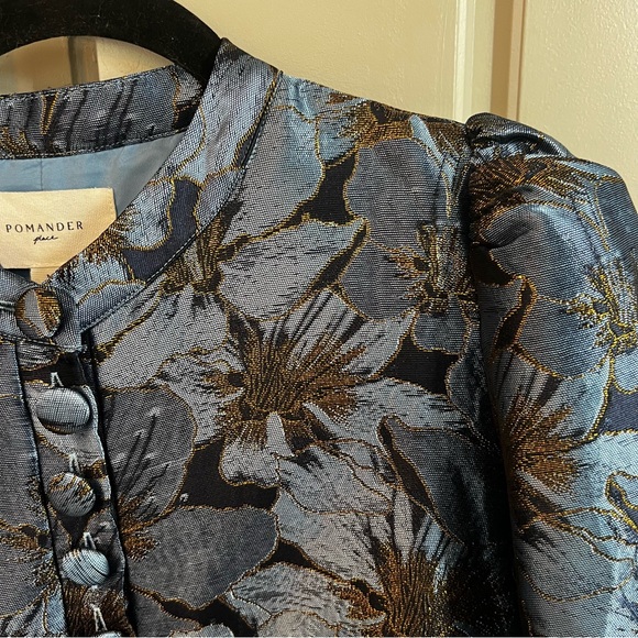 Tuckernuck Blue Blossom Jacquard Samantha Dress - Picture 12 of 14